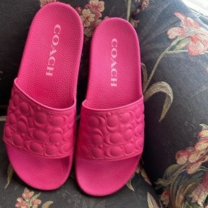 Coach Uli Quilted Sprt Slides;Scq;11 B